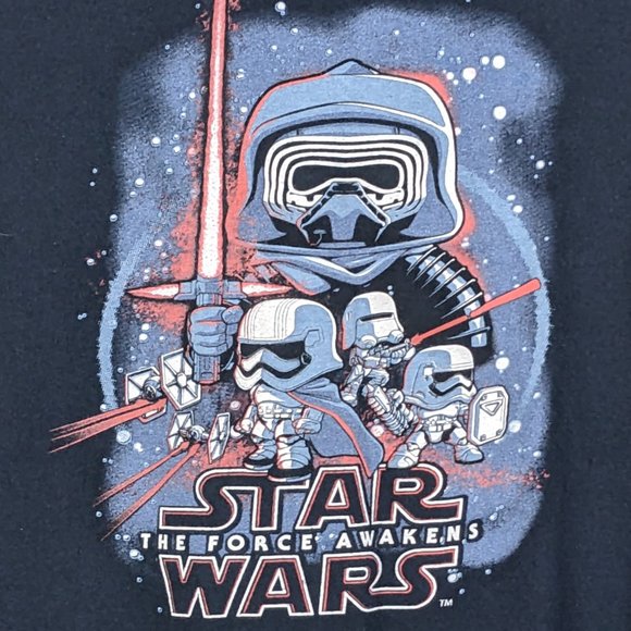Star Wars* Men's Short Sleeve Crew Neck Straight Hem "FUNKO POP" Tee Shirt~Large - Picture 3 of 6